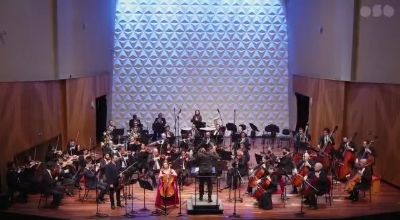 Lisiane de los Santos performs with a cello I made at the OSB concert.